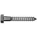 1 4 In X 2 Hex Zinc Plated Steel Lag Screws 100 Pack 