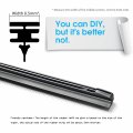Wiper Blade Refills 8 5mm For 19 In Hybrid Windshield Wipers Set Of 2 Black Rubber Replacement Strips