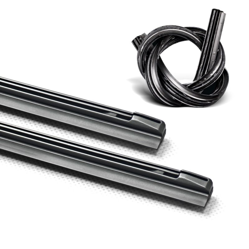 Wiper Blade Refills 8 5mm For 19 In Hybrid Windshield Wipers Set Of 2 Black Rubber Replacement Strips