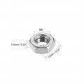 Uxcell Hex Nuts M8x1 25mm Metric Coarse Thread Hexagon Nut Stainless Steel 201 Pack Of 20