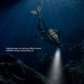 Headlamp Rechargeable Diving Aluminum Alloy Ipx68 Waterproof 10w 1000lm 5 Modes Underwater Flashlight For Cave Fish Fork