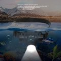 Headlamp Rechargeable Diving Aluminum Alloy Ipx68 Waterproof 10w 1000lm 5 Modes Underwater Flashlight For Cave Fish Fork
