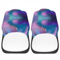 Delerain Car Seat Covers Set 2pcs Night Cosmic Sky Universal Front Seats Vehicle Enterior Protector Suitable Fits Most Auto Suv