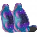 Delerain Car Seat Covers Set 2pcs Night Cosmic Sky Universal Front Seats Vehicle Enterior Protector Suitable Fits Most Auto Suv