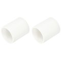 1-1 4 Pvc Pipe Coupling Adapter 2 Pcs Fittings Slip Socket Connectors For Diy Shelf Garden Support Structure Storage White 