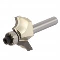 Uxcella 1 4-inch Shank Dia Radius Ball Bearing Round Over Beading Edging Router Bit