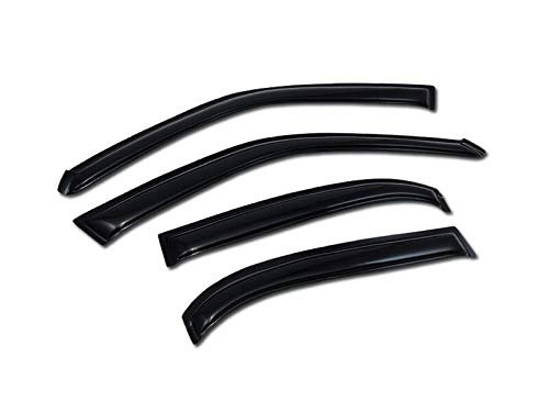 R L Racing Smoke Sun Rain Guard Deflector Window For 1998-2002 Toyota Corolla Chevy Prizm 4pc