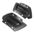 Hecasa Pair Fog Light Bezel For 2016-2017 Chevy Chevrolet Equinox L Ls Front Bumper Lamp Cover Trim Textured Black Plastic Pp