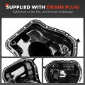 A-premium Engine Oil Pan Sump With Drain Plug Compatible Subaru Baja 2003-2006 Forester 1999-2005 Impreza 1993-2005 Legacy