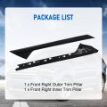 Carmocar A-pillar Front Molding Windshield Trim Left Outer Inner Replacement For 2011-2019 Ford Explorer 926-450 Bb5z7803136aa