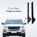 Carmocar A-pillar Front Molding Windshield Trim Left Outer Inner Replacement For 2011-2019 Ford Explorer 926-450 Bb5z7803136aa