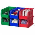 Akro-mils 30230 Akrobins Plastic Hanging Stackable Storage Organizer Bin 11-inch X 5-inch Blue 12-pack 