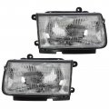 Headlights Headlamps Pair Set For 98-99 Isuzu Honda Amigo Rodeo Passport 