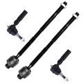 Front Suspension Set Of 4 Outer Inner Tie Rods Fit 2003-2008 For Dodge Ram 1500 2003-2010 2500 3500 2011-2013 2011 