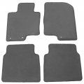 Ikon Motorsports Floor Mats For 2010-2014 Hyundai Sonata Factory Fitment Gray Nylon Front Rear Car Liner Carpets Replacement 