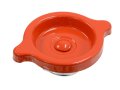 1965-1982 Corvette Oil Filler Cap Painted Orange Twist In 