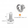 Uxcell 10-24x3 8 Button Head Socket Cap Screws 50pcs 304 Stainless Steel Fasteners Hex Bolts Full Thread Drive