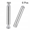 Uxcell 1 2 Dia X 2-7 8 12x74mm Double Head Standoff Screws Acrylic Glass Nails 6pcs