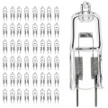 Satco S3420 20 Watt Halogen T3 Light Bulb Clear Finish Bi Pin G4 Base 12 Volt 2900 Kelvin Warm White 300 Lumens Dimmable 
