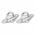 316 Stainless Steel 8mm Thick Ring Sail Shade Diamond Pad Eye Boat Rigging 2pcs 