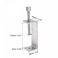 Uxcell Stainless Steel C-clamp 5 51 Inch Wide Jaw Opening With Knurled Hand Twist For Woodworking Welding Building