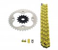 Fits Honda Trx400r 520-94 Yellow Non O Ring Chain Sprocket Silver 14 38