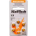 Icell Tech Size 13 Hearing Aid Batteries 60 