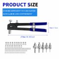 86 Pcs Heavy Blind Rivet Nut Tool Kit Hand Riveter Wrench Threaded Insert Rivnut Nutsert With M3 M4 M5 M6 M8 For Furniture