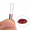 Uxcell Red Black Wire 2pin Extension Cable Cord 28 Awg Parallel Tin Plated Copper 10m Length For Led Strip Light