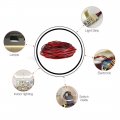 Uxcell Red Black Wire 2pin Extension Cable Cord 28 Awg Parallel Tin Plated Copper 10m Length For Led Strip Light