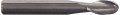 Kodiak Cutting Tools Kct130634 Solid Carbide Ball Nose End Mill Single 2 Flute Shank Length Of Cut Overall 1 4 Diameter 