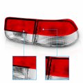 Amerilite 2 Door Coupe Taillights Housing 4 Pieces Red Clear For Honda Civic Passenger And Driver Side