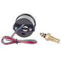 Digital Water Temperature Gauge 2 In 52mm Fahrenheit Meter With Blue Led Display 12v Universal For Auto Automotive Truck Boat