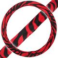 Steering Wheel Cover Zebra Red 