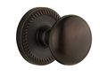 Grandeur Newport Rosette With Fifth Avenue Knob Single Dummy Timeless Bronze 