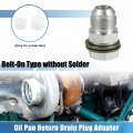 Uxcell Universal 10an-m18x1 5 Turbo Oil Pan Return Drain Plug Adapter Fitting With Bolt And Sea O-ring Rust Resistance Metal
