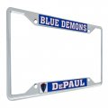 Depaul University Blue Demons Metal License Plate Frame For Front Or Back Of Car Officially Licensed Mascot 