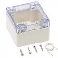 Waterproof Ip65 Junction Box Abs Plastic Electrical Project Enclosure With Clear Cover Grey 3 In X 2 