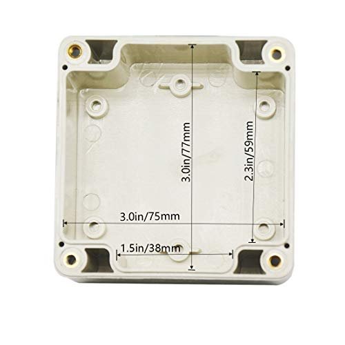 Waterproof Ip65 Junction Box Abs Plastic Electrical Project Enclosure With Clear Cover Grey 3 In X 2