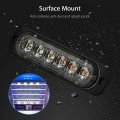Eeekit 10 Pack Led Emergency Strobe Lights Amber White 6 Warning Flashing Caution Construction Hazard Light Bar For Car Truck