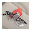 Sunglasses Holders For Car Sun Visor Eyeglasses Hanger Mounted With Ticket Card Clip Magnetic Leather Glasses Holder Auto 