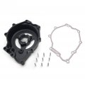 Httmt Mt313-008a- Motorcycle Engine Stator Cover See Through Compatible With Yzf-r6 2006-2014 Black Left Side