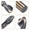 Uxcell Drill Bits Set 10 5mm 12 Titanium Nitride Coated High Speed Steel 4341 Straight Round Shank Drilling Cutter For
