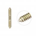 Uxcell 10x31mm Hanger Bolts 6pcs Double Ended Self-tapping Thread Wood To Dowel Screws For Connecting