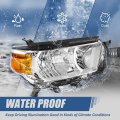 Factory Style Halogen Headlight Lamp Compatible With Toyota 4runner Limited Sr5 2010-2013 Passenger Right Side Chrome Housing