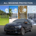 Car Cover For Bmw X5 2007 2025 Waterproof All Weather Outdoor Full With Door Zipper Windproof Sun Rain Snow Protection Black