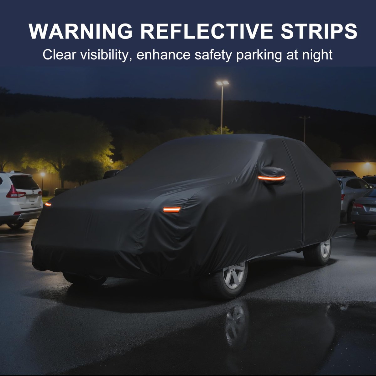 Car Cover For Bmw X5 2007 2025 Waterproof All Weather Outdoor Full With Door Zipper Windproof Sun Rain Snow Protection Black