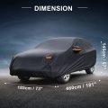 Car Cover For Bmw X5 2007 2025 Waterproof All Weather Outdoor Full With Door Zipper Windproof Sun Rain Snow Protection Black