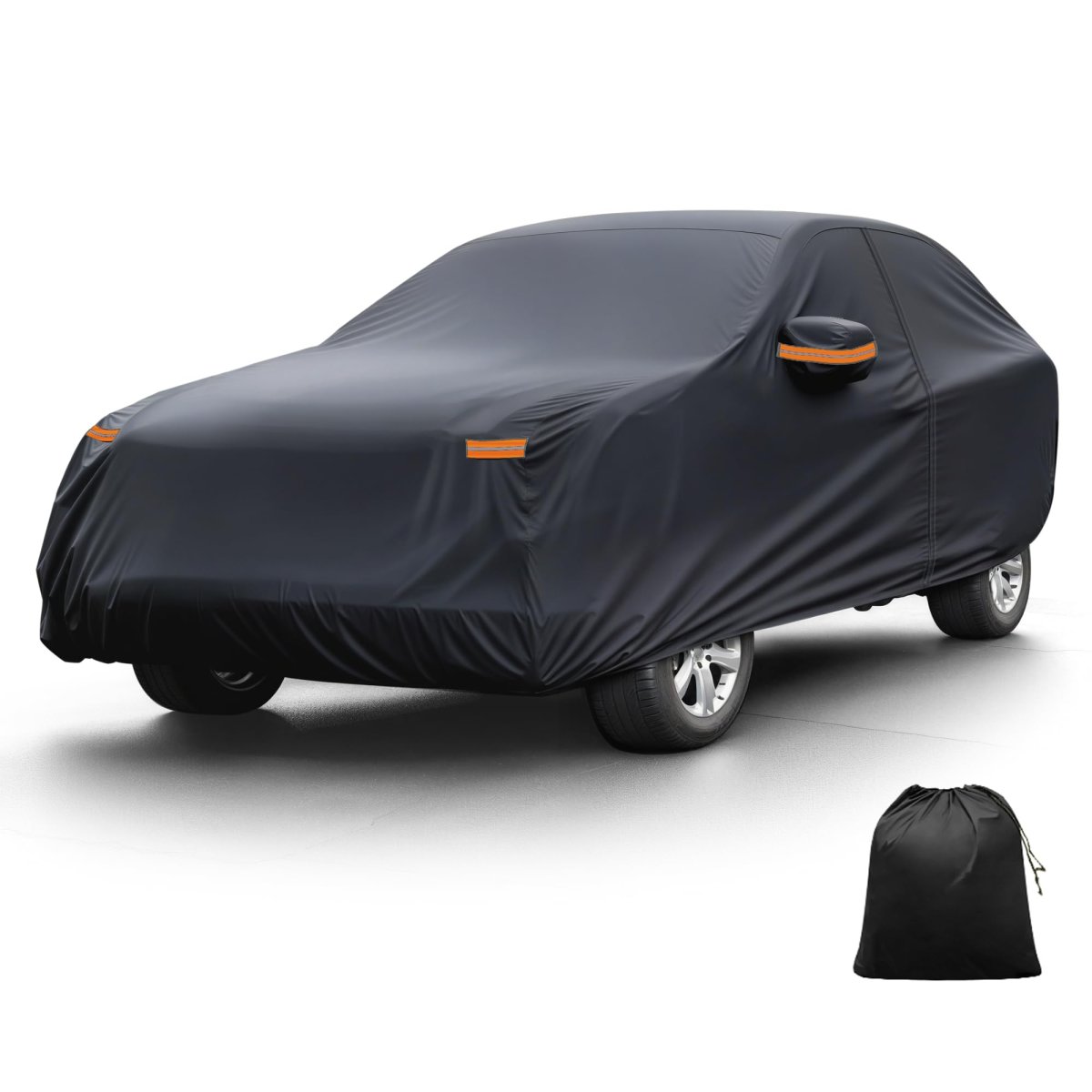 Car Cover For Bmw X5 2007 2025 Waterproof All Weather Outdoor Full With Door Zipper Windproof Sun Rain Snow Protection Black