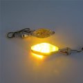 Hongk- 8mm Stalk Motorcycle Led Turn Signals Indicators Blinkers Lights Chromed Clear B01c0suea0